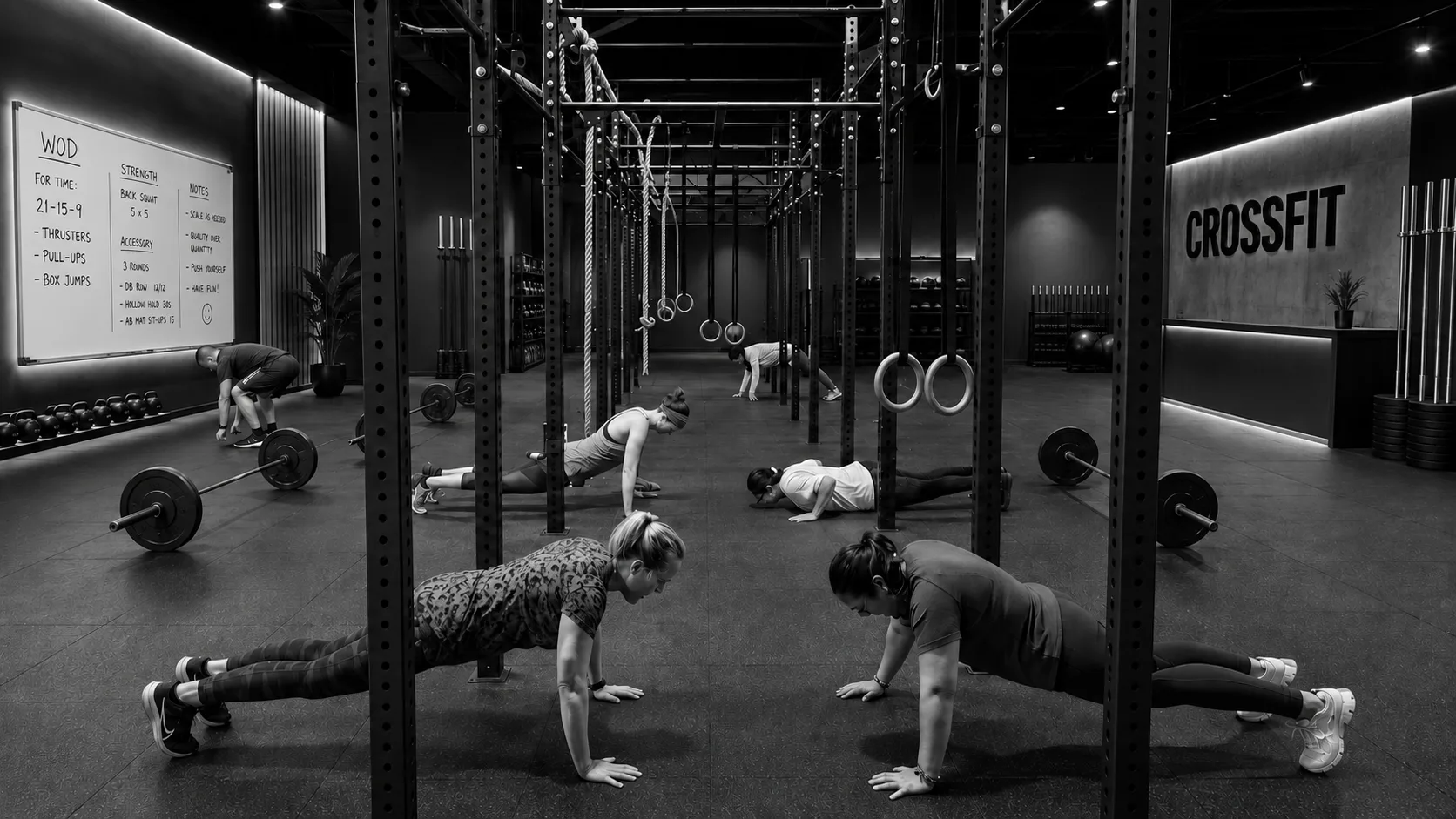 Una clase de CrossFit sin BioPulse, sin pantalla en directo y sin capa de engagement